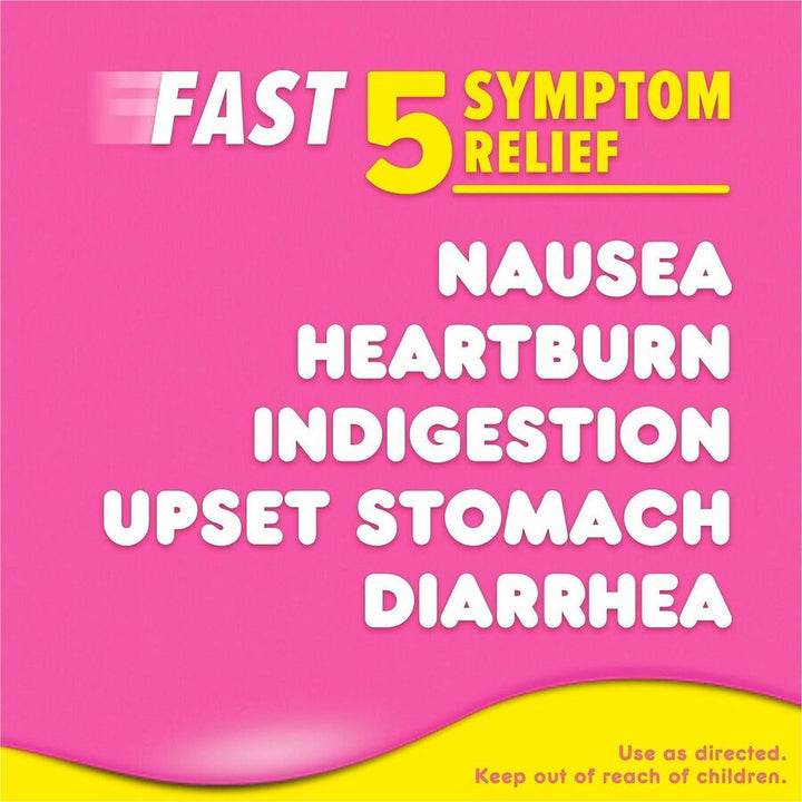 Image of Pepto Bismol 03977 Chewable Tablets Original, For Upset Stomach, Indigestion, Nausea, Heartburn, Diarrhea, Cherry, 30 / Box