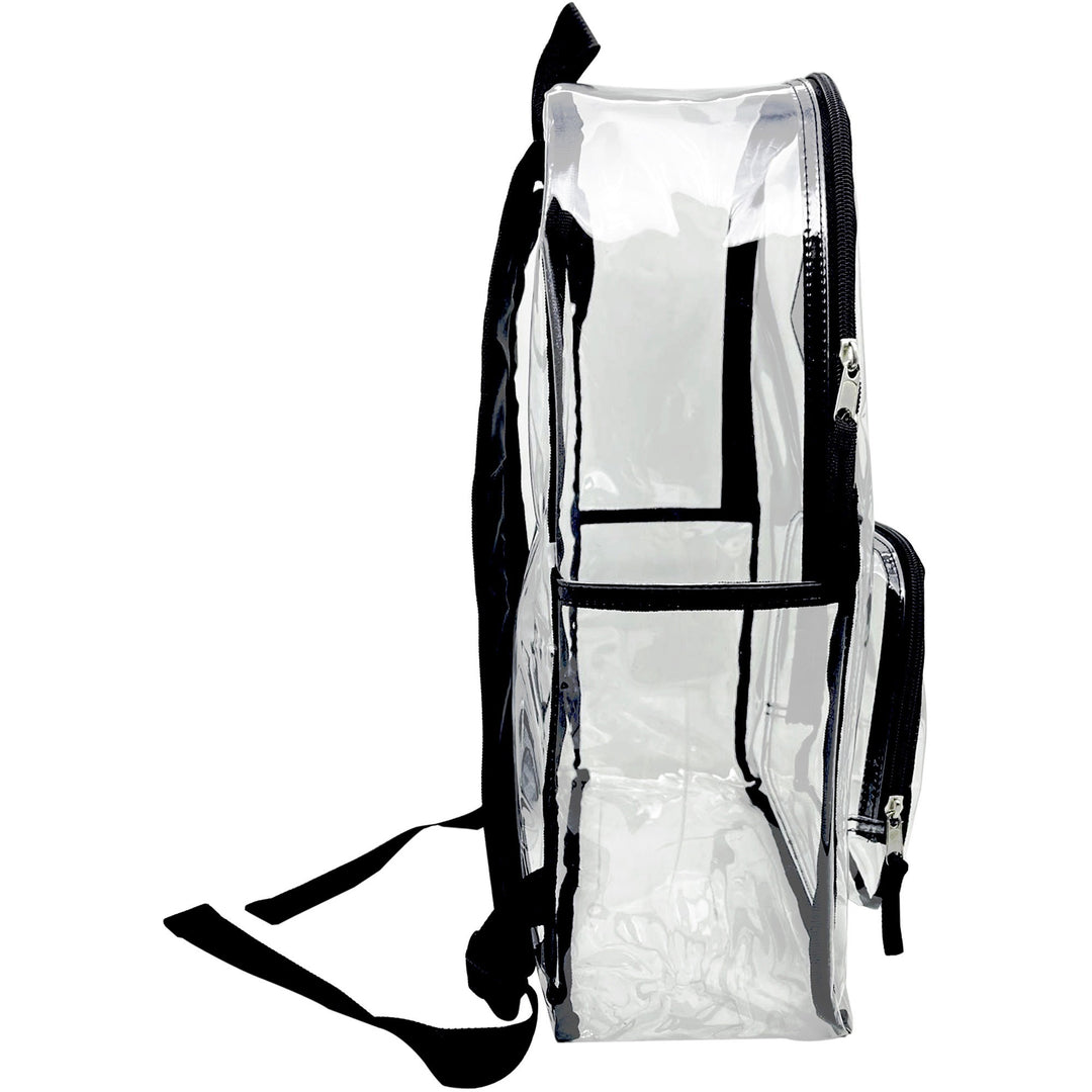 Image of Sparco Backpack,Multipurpose,PVC,2 Compartments,12"x5"x17",Clear
