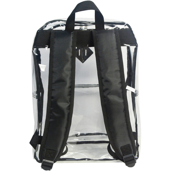 Image of Sparco Backpack,Multipurpose,PVC,2 Compartments,12"x5"x17",Clear