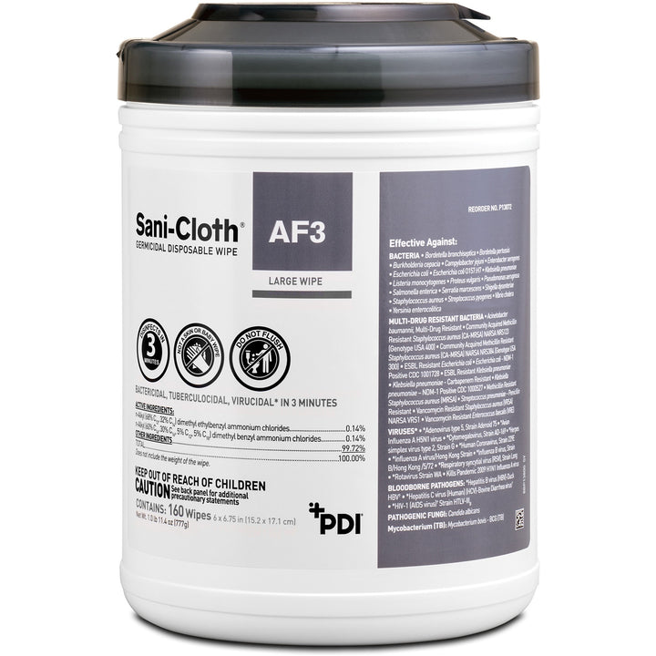 Image of PDI HC Surface Wipes, Germicidal, 6"x6-3/4", 160/EA, WE