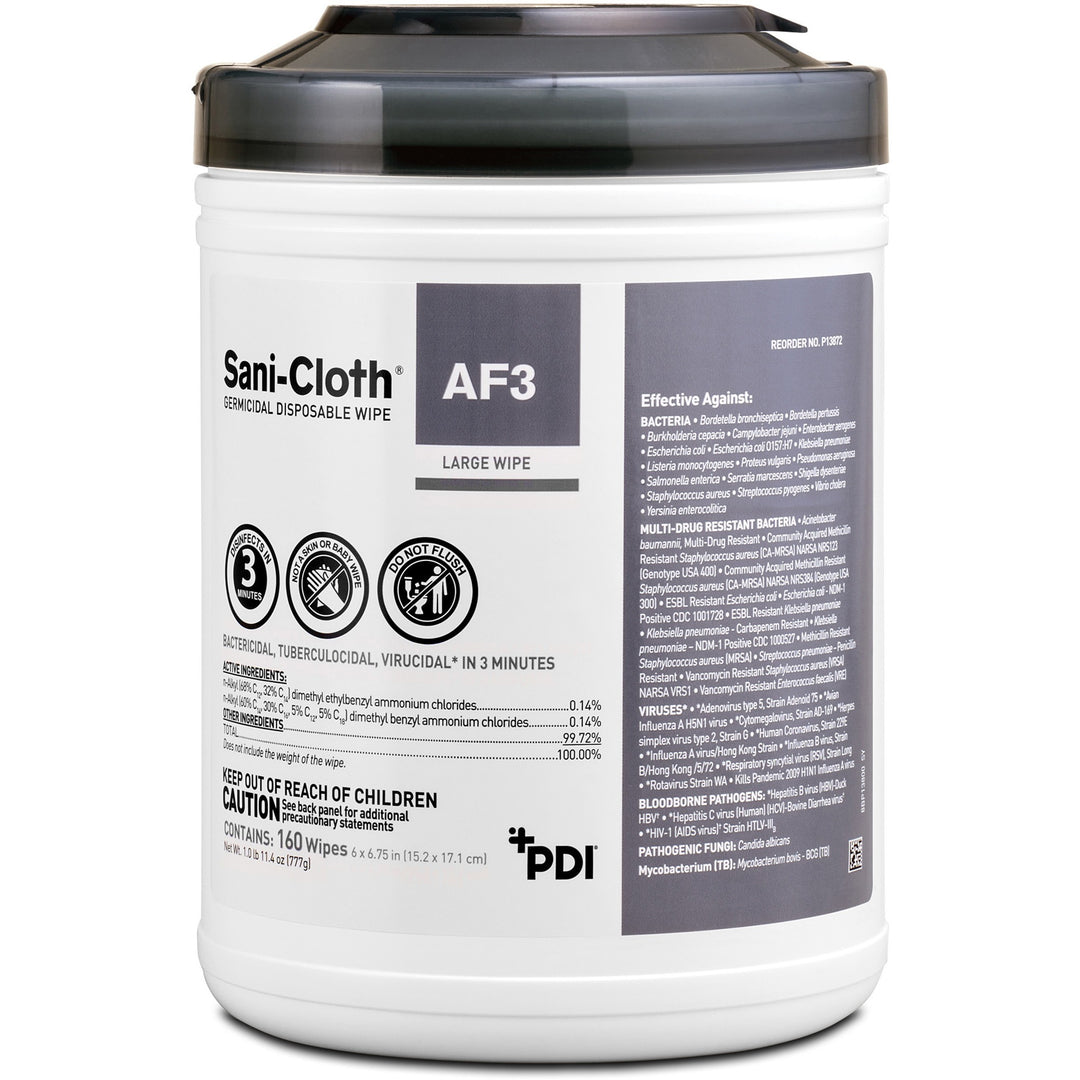 Image of PDI HC Surface Wipes, Germicidal, 6"x6-3/4", 160/Can, 12Can/CT, WE