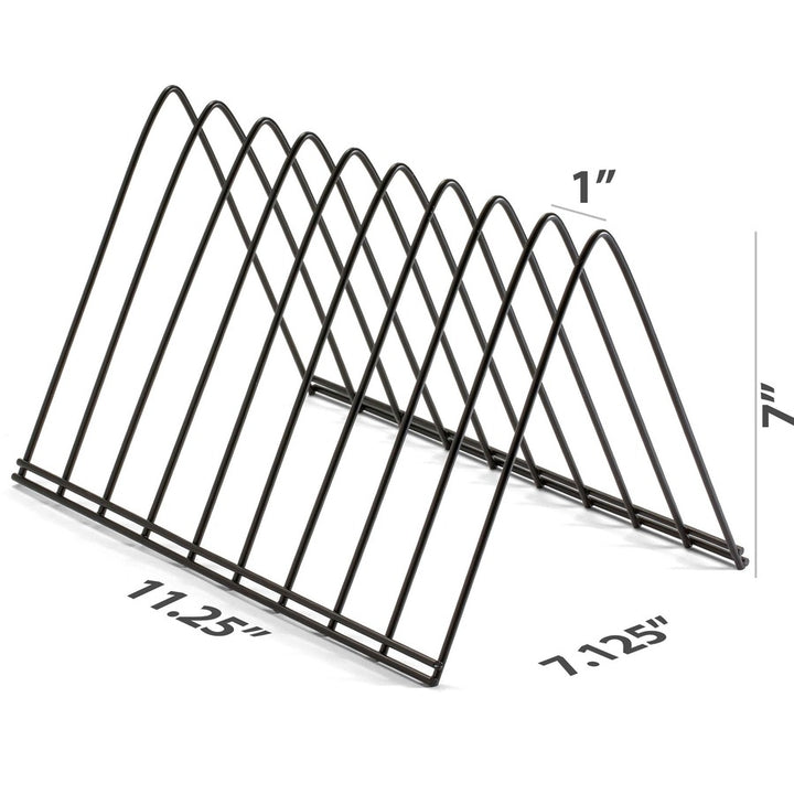 Image of Officemate Desk Sorter,Triangle,Steel Wire,Open Base,7"x11"x7",BK