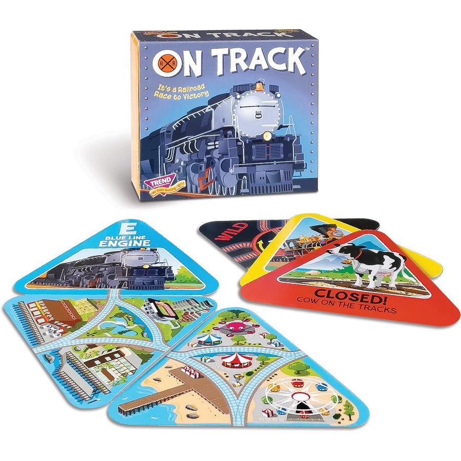 Image of Trend Enterprises Game,Cards,TrainTheme,63 Cards,Multi