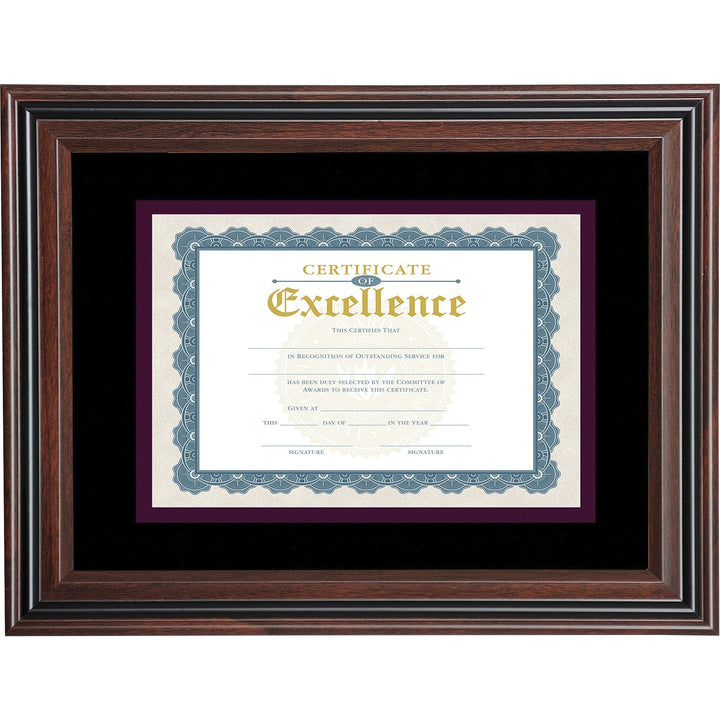Image of Advantus VS4501B114 Double Matted Certificate Frame
