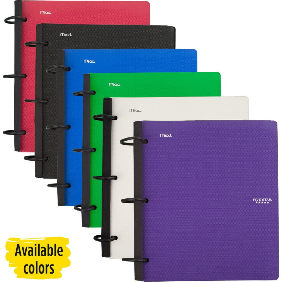 Image of Five Star® FLEX Notebinder, 5-Subject, Medium/College Rule, Randomly Assorted Cover Color, (60) 11 x 8.5 Sheets