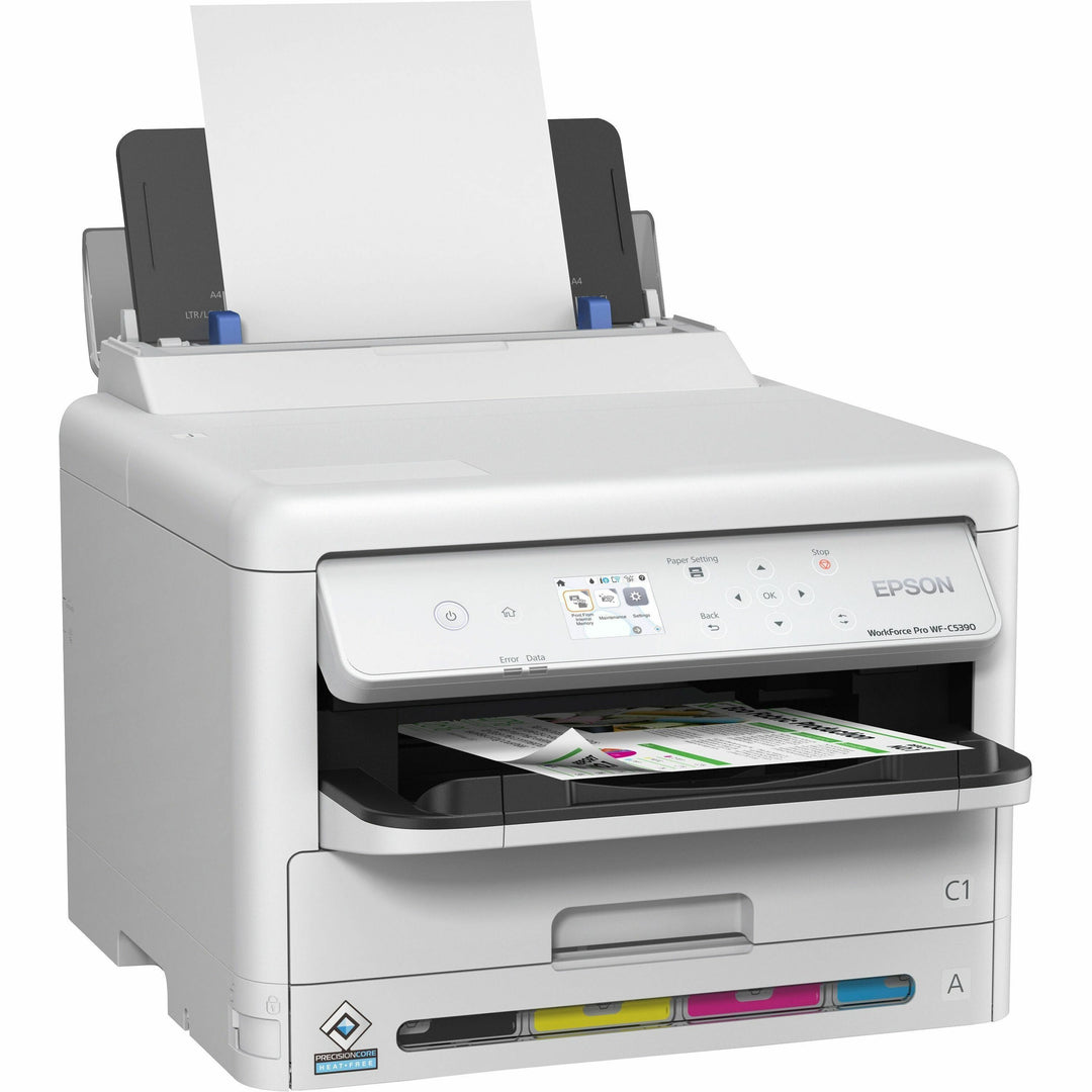 Image of Epson WorkForce Pro WF-C5390 Inkjet Printer, Automatic Duplex Print, Ethernet, Wireless LAN, Plain Paper Print, Gigabit Ethernet, USB, 1 Each