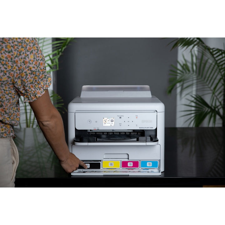 Image of Epson WorkForce Pro WF-C5390 Inkjet Printer, Automatic Duplex Print, Ethernet, Wireless LAN, Plain Paper Print, Gigabit Ethernet, USB, 1 Each