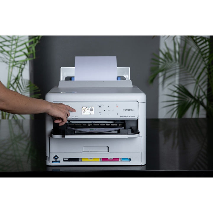 Image of Epson WorkForce Pro WF-C5390 Inkjet Printer, Automatic Duplex Print, Ethernet, Wireless LAN, Plain Paper Print, Gigabit Ethernet, USB, 1 Each