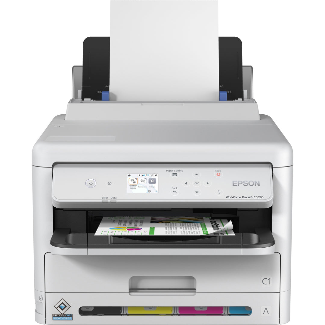 Image of Epson WorkForce Pro WF-C5390 Inkjet Printer, Automatic Duplex Print, Ethernet, Wireless LAN, Plain Paper Print, Gigabit Ethernet, USB, 1 Each