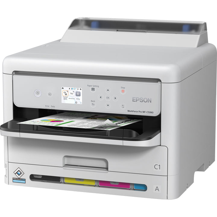 Image of Epson WorkForce Pro WF-C5390 Inkjet Printer, Automatic Duplex Print, Ethernet, Wireless LAN, Plain Paper Print, Gigabit Ethernet, USB, 1 Each