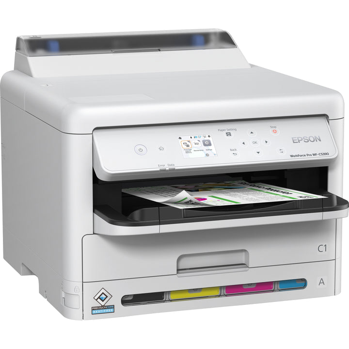 Image of Epson WorkForce Pro WF-C5390 Inkjet Printer, Automatic Duplex Print, Ethernet, Wireless LAN, Plain Paper Print, Gigabit Ethernet, USB, 1 Each
