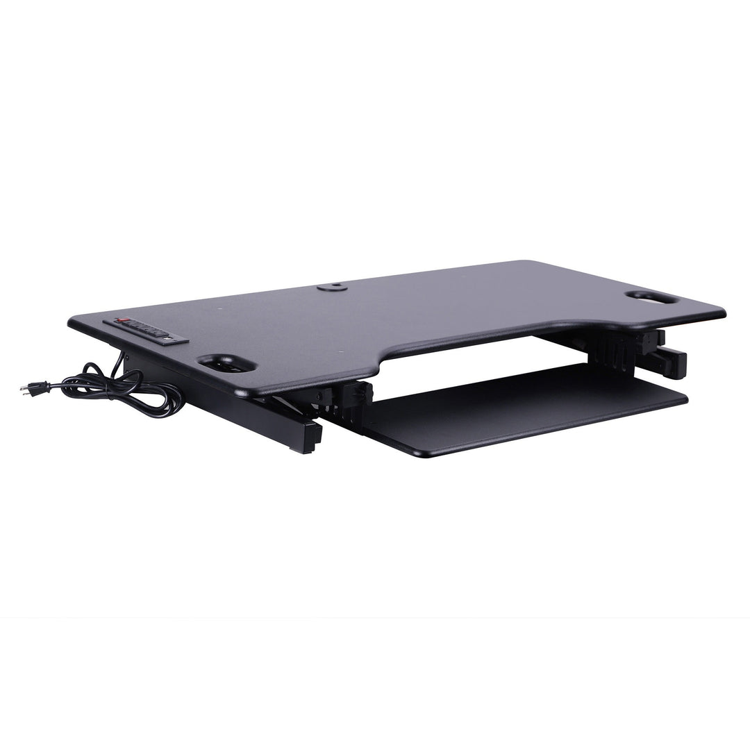 Image of Rocelco RDADRB46A Sit/Stand Desk Riser, 45 lb Load Capacity, 20" H x 45.75" W x 23.75" Depth, Black, 1 Each