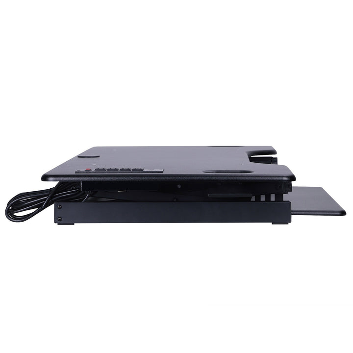Image of Rocelco RDADRB46A Sit/Stand Desk Riser, 45 lb Load Capacity, 20" H x 45.75" W x 23.75" Depth, Black, 1 Each