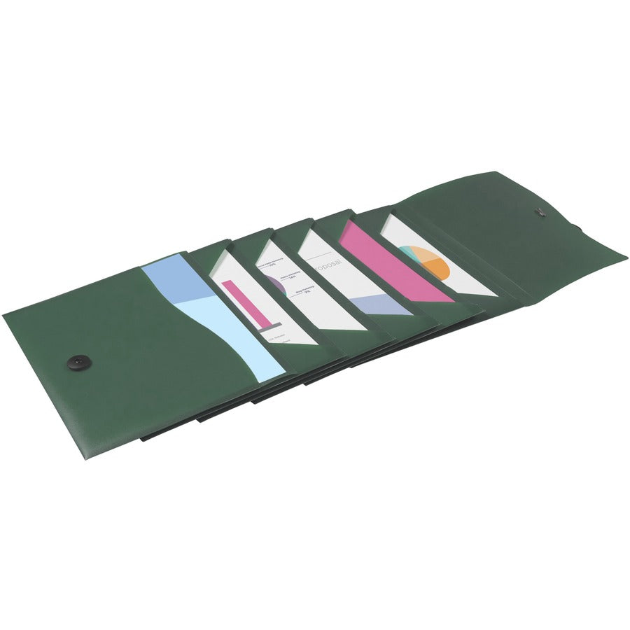 Image of Avery® File Folder,6-Pocket,Slide&View,Expanding,Letter-size,Sage