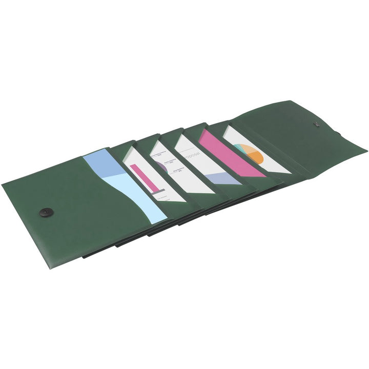 Image of Avery® File Folder,6-Pocket,Slide&View,Expanding,Letter-size,Sage