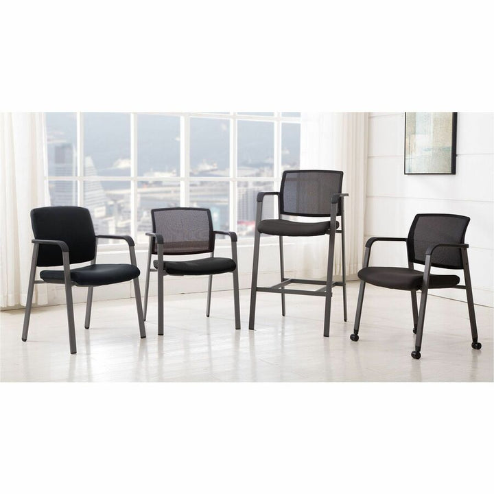 Image of Lorell Chair,Guest,Antimicrobial Vinyl,23-1/2"x22-2/5"x32-4/5",BK