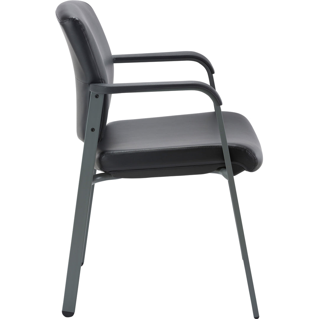 Image of Lorell Chair,Guest,Antimicrobial Vinyl,23-1/2"x22-2/5"x32-4/5",BK