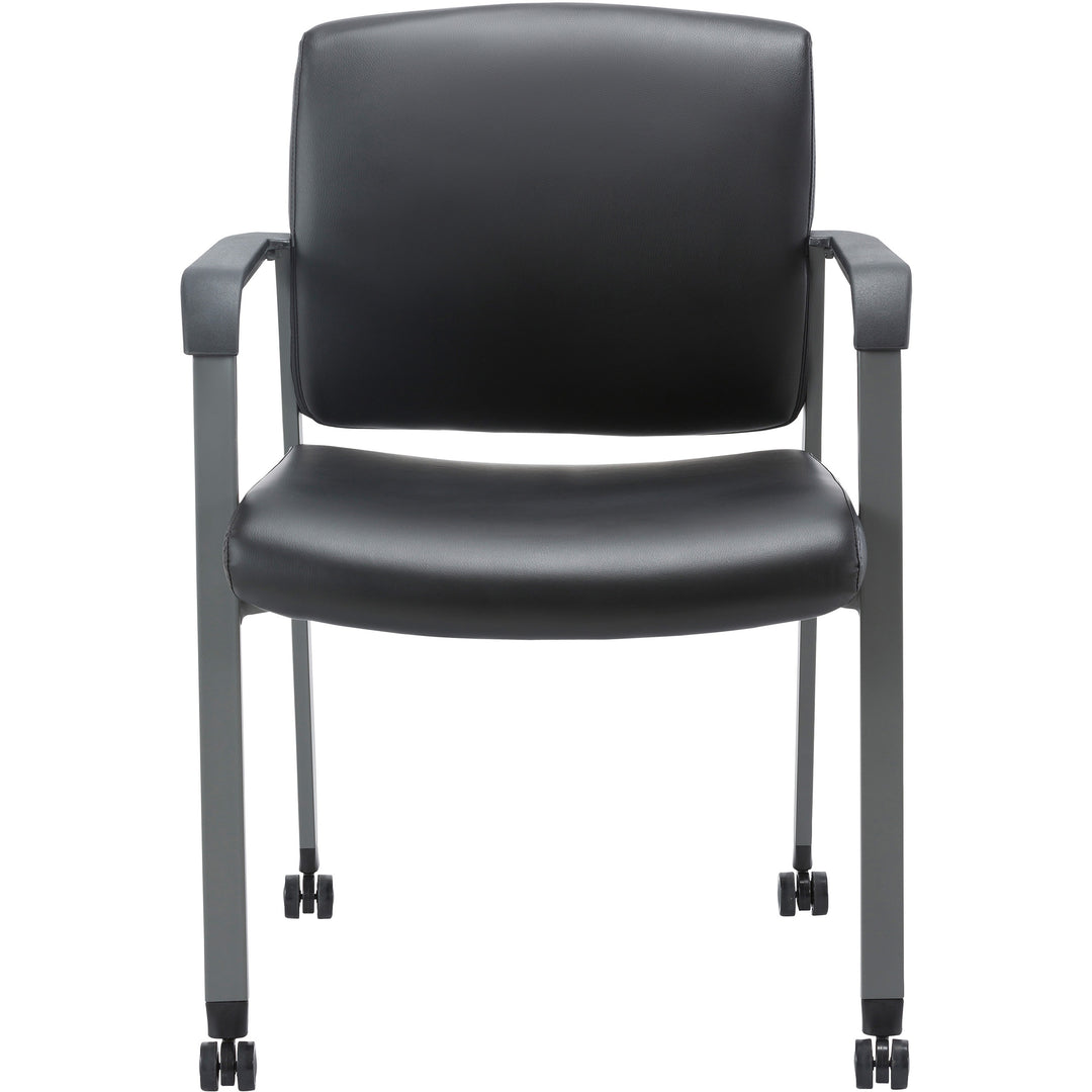 Image of Lorell Chair,Guest,Antimicrobial Vinyl,23-1/2"x22-2/5"x32-4/5",BK