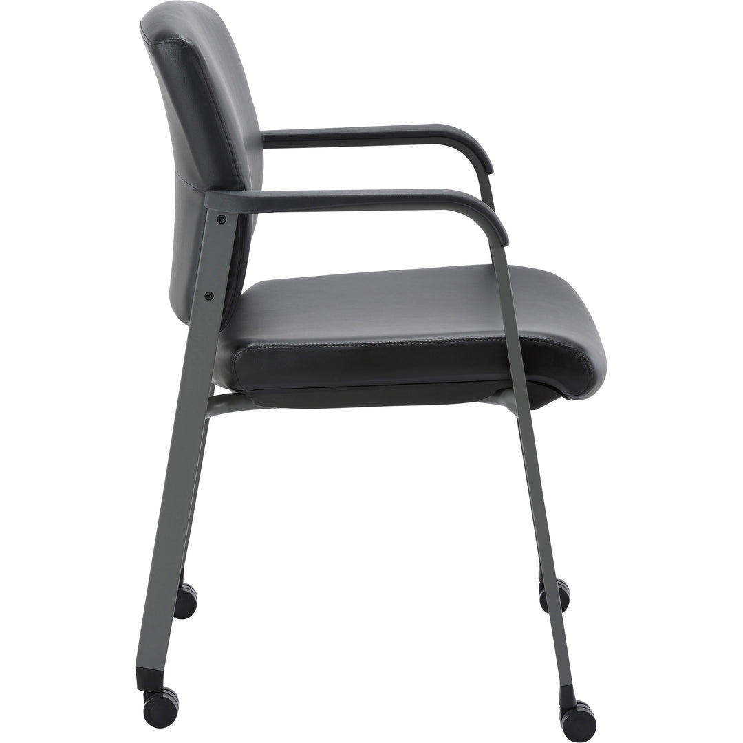 Image of Lorell Chair,Guest,Antimicrobial Vinyl,23-1/2"x22-2/5"x32-4/5",BK