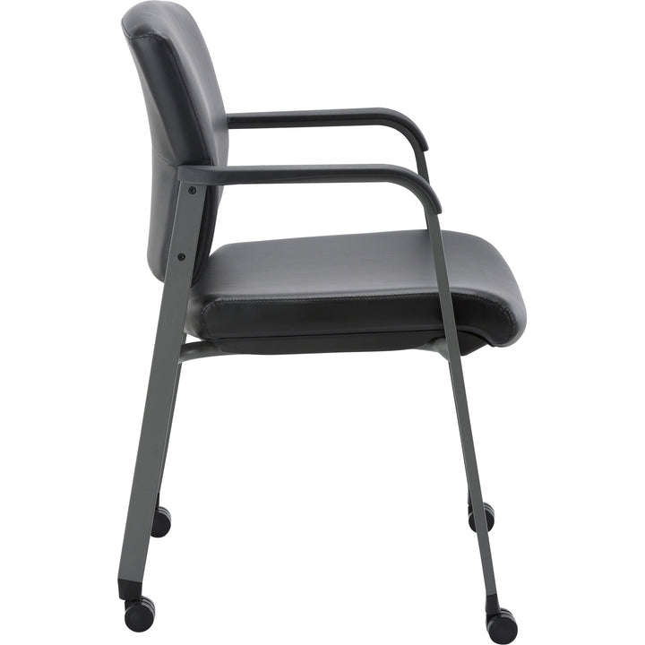 Image of Lorell Chair,Guest,Antimicrobial Vinyl,23-1/2"x22-2/5"x32-4/5",BK