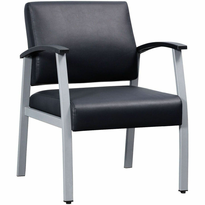 Image of Lorell Chair,Guest,Mid-Back,Antimicrobial,24.75"x25.5"x33-675",BK