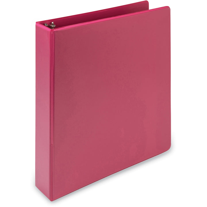 Image of Samsill® Earth's Choice Plant-Based Economy Round Ring View Binders, 3 Rings, 1.5" Capacity, 11 x 8.5, Pink, 2/Pack