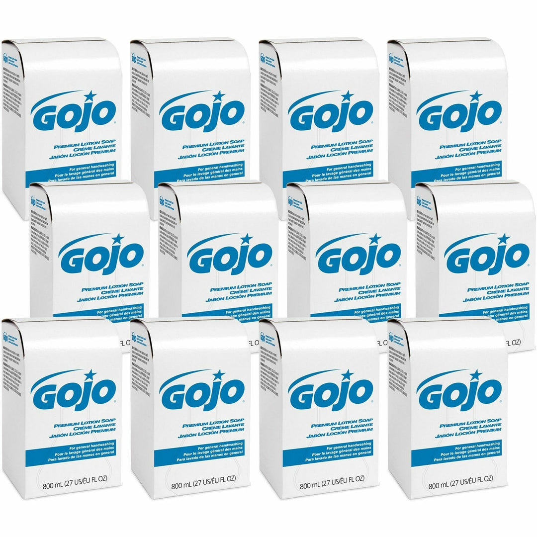 Image of GOJO® Soap Refills,Lotion,f/Bag-in-Box Dispenser,800ml,12/CT,Gold