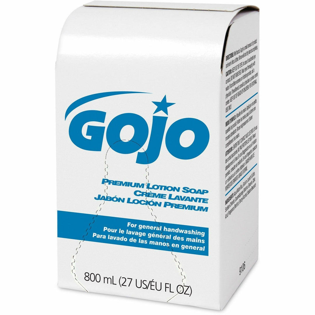 Image of GOJO® Soap Refills,Lotion,f/Bag-in-Box Dispenser,800ml,12/CT,Gold