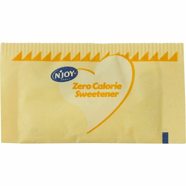 Image of Njoy 83220 Yellow Sucralose Sugar Substitute, 0.035 oz (1 g), Sucralose, 400 / Box