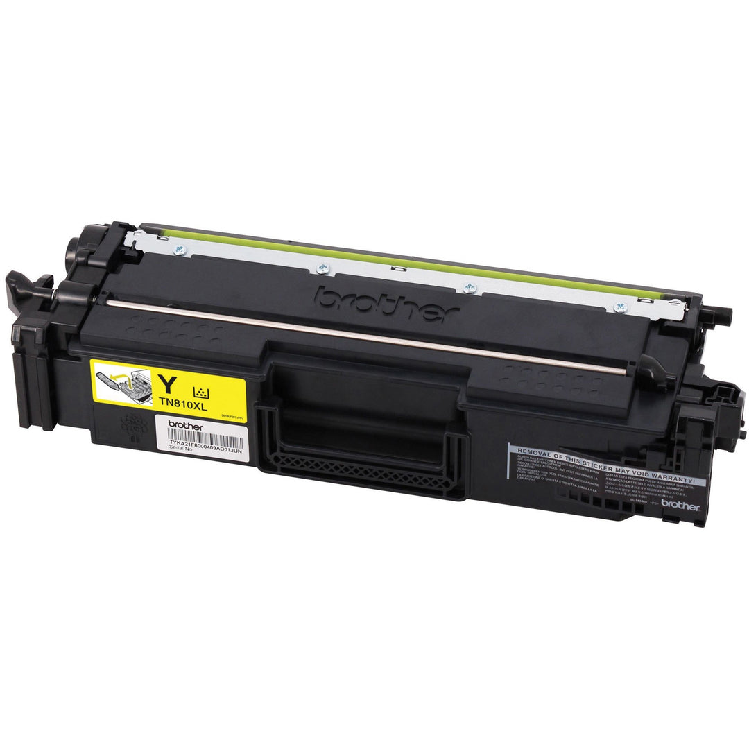 Image of Brother TN810XLY High-Yield Yellow Toner Cartridge, 9000 Pages, 1 Each