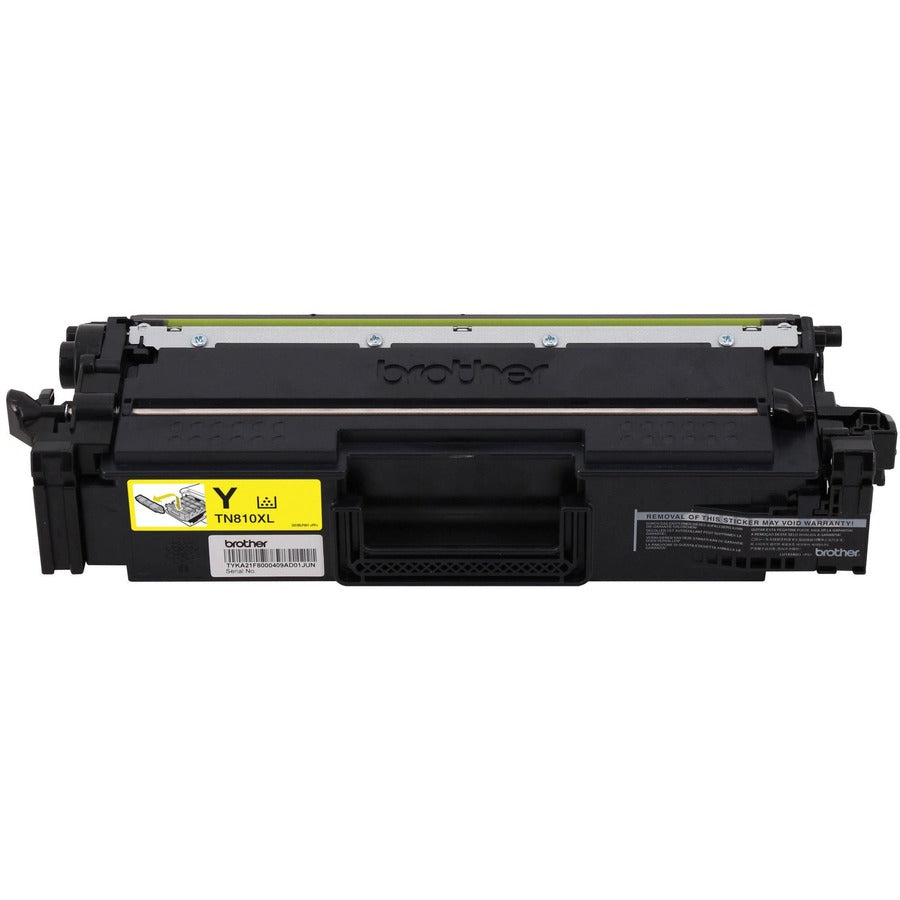 Image of Brother TN810XLY High-Yield Yellow Toner Cartridge, 9000 Pages, 1 Each