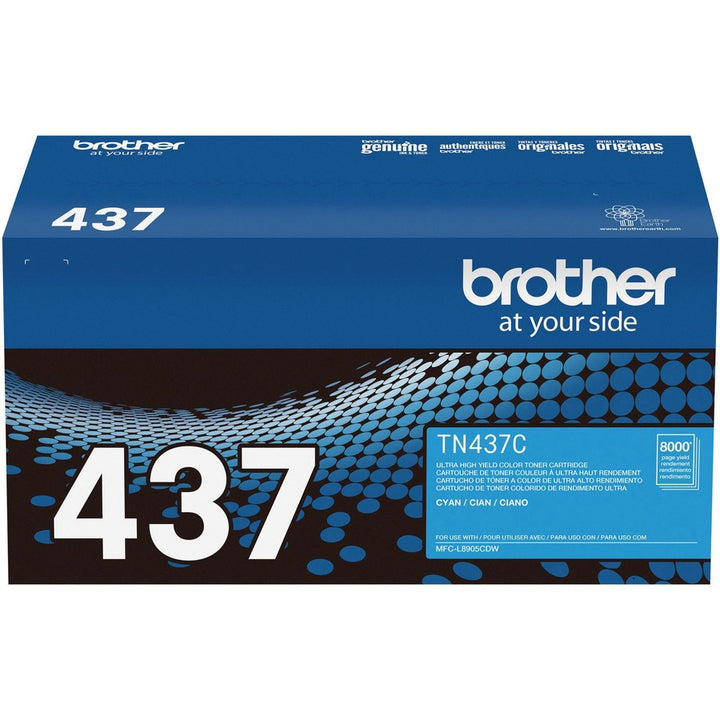 Image of Brother TN437C Ultra High-Yield Cyan Toner Cartridge, 8000 Pages, 1 Each