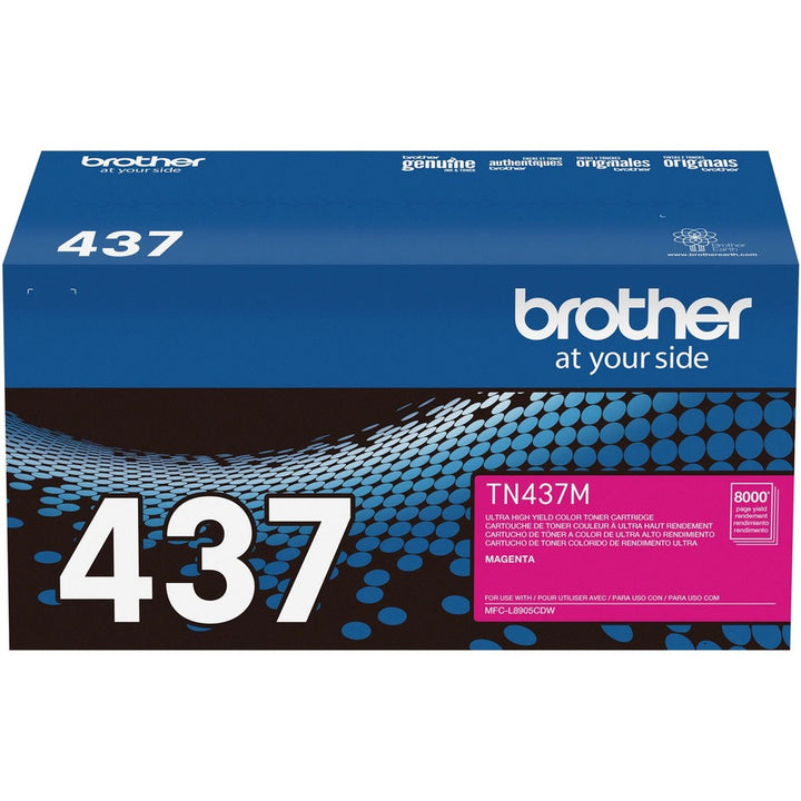 Image of Brother TN437M Ultra High-Yield Magenta Toner Cartridge, 8000 Pages, 1 Each