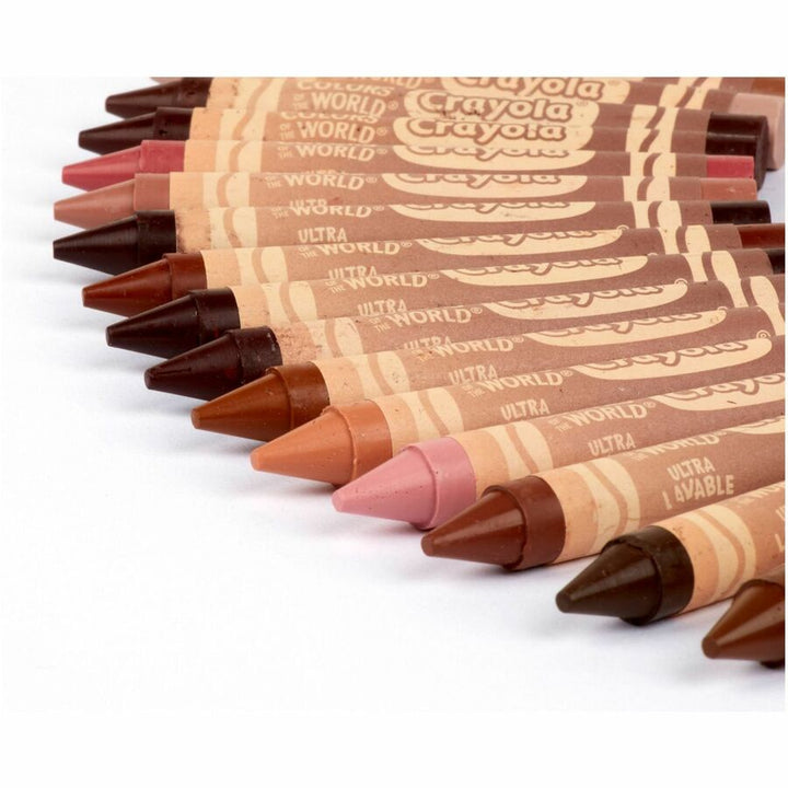 Image of Crayola 520134 Ultra-Clean Washabe Large Crayons, Assorted, Almond, Rose, Gold, 24 / Pack