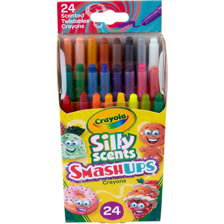 Image of Crayola® Crayons,24 Smash Ups Silly Scents,Mini Twistable,24/PK,AST