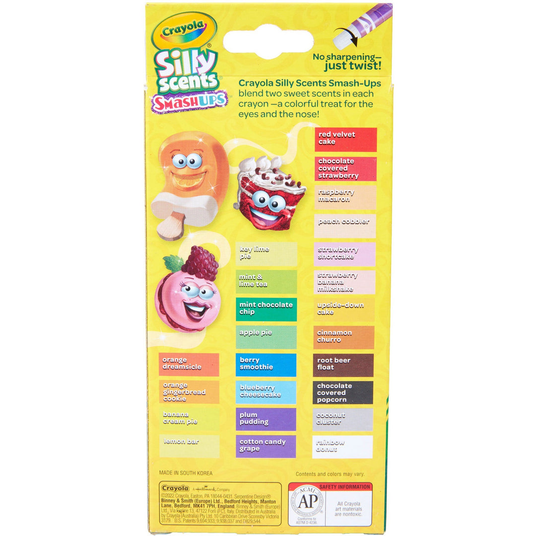 Image of Crayola® Crayons,24 Smash Ups Silly Scents,Mini Twistable,24/PK,AST