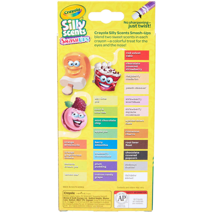 Image of Crayola® Crayons,24 Smash Ups Silly Scents,Mini Twistable,24/PK,AST