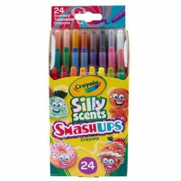 Image of Crayola® Crayons,24 Smash Ups Silly Scents,Mini Twistable,24/PK,AST