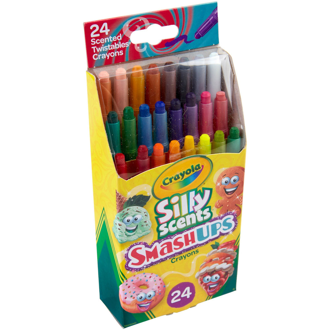 Image of Crayola® Crayons,24 Smash Ups Silly Scents,Mini Twistable,24/PK,AST