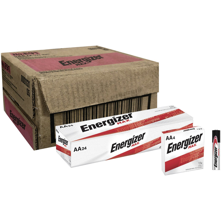 Image of Eveready® Batteries,AA,Energizer,Alkaline,4/PK,6PK/BX,6BX/CT,BK/SR