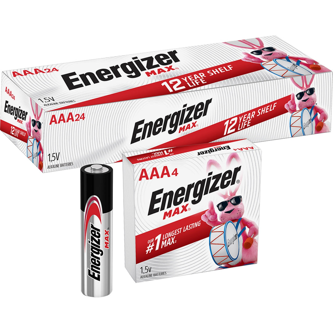 Image of Energizer® Max Aaa Alkaline Batteries, 1.5 V, 4/pack, 6 Packs/box