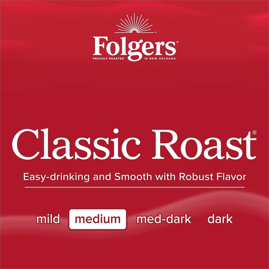 Image of Folgers® Coffee,Classic,Med Roast,25.9oz Canister,6/CT,49CT/PL,BN