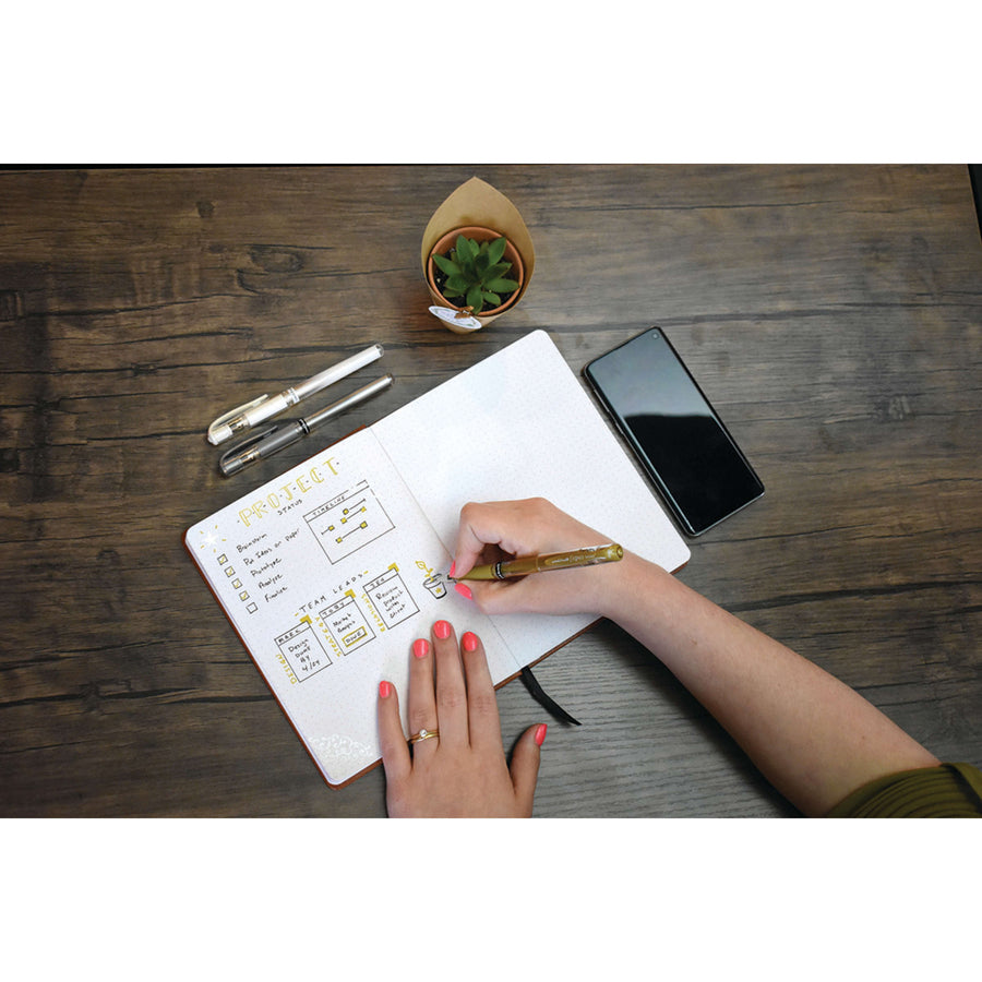 Image of uniball® Pen, Signo Gel, 1.0mm, Metallic, 10/PK, AST