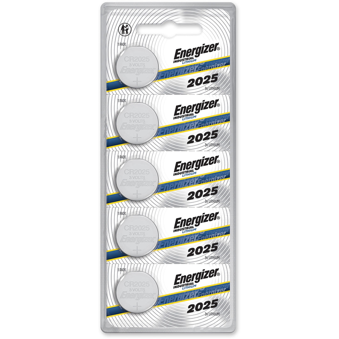 Image of Eveready® Batteries, Lithium, Industrial, 2025, 5/PK, 20PK/BX, Silver