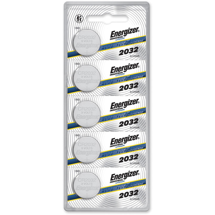 Image of Eveready® Batteries, Lithium, Industrial, 2032, 5/PK, 20PK/BX, Silver