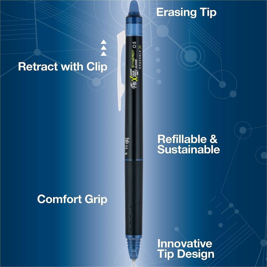 Image of FriXion 17366 Synergy Clicker Erasable Gel Pen