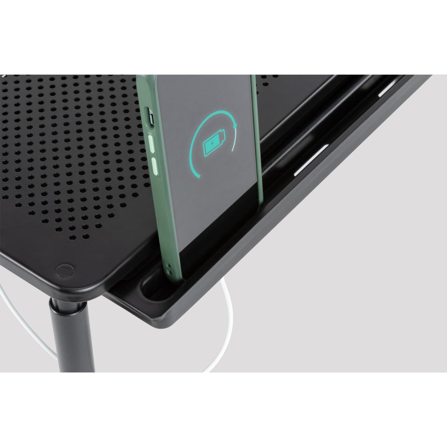 Image of Allsop® Metal Art Tri Level Stand, For 27" Monitors, 14.5" X 9.25" X 4.13" To 5.75", Black, Supports 30 Lb