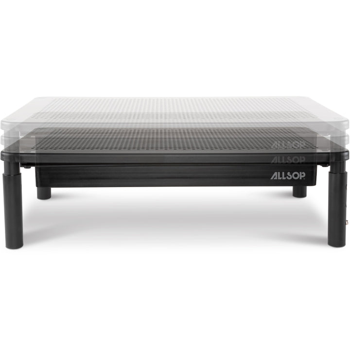 Image of Allsop® Metal Art Tri Level Stand, For 27" Monitors, 14.5" X 9.25" X 4.13" To 5.75", Black, Supports 30 Lb
