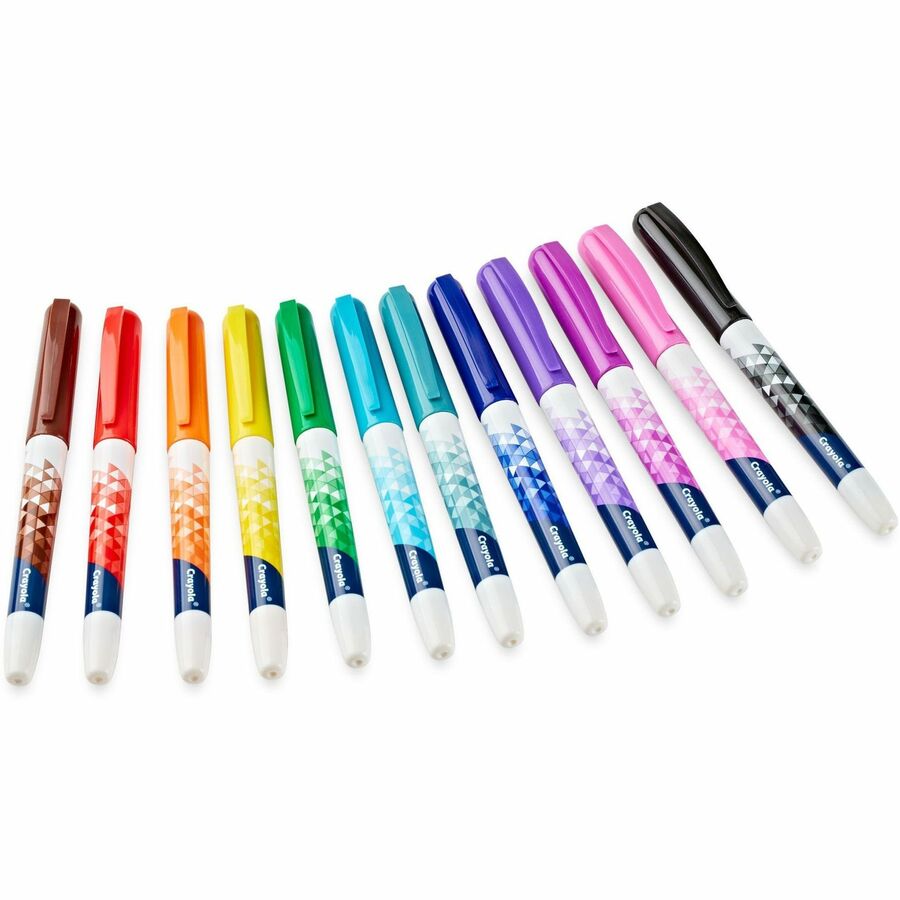 Image of Crayola® Marker,Doodle,Fine,Aged Up,12 Colors,12/PK,AST