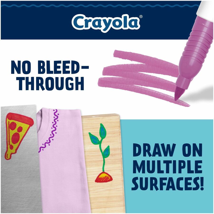 Image of Crayola® Marker,Doodle,Fine,Aged Up,12 Colors,12/PK,AST